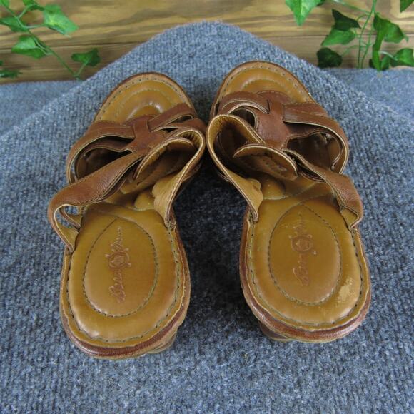 Born Women's Crown Slide Brown Leather Sz 8 Medium Gently Used 2025 - Picture 5 of 8